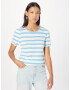 Soft Rebels Tricou 'SREmelia' azur / alb - Pled.ro