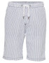 !Solid Pantaloni albastru porumbel / alb - Pled.ro