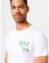 !Solid Tricou 'ARCHIE' verde / alb - Pled.ro