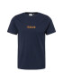 !Solid Tricou 'Daniels' bleumarin / galben curry - Pled.ro