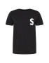 !Solid Tricou negru / alb - Pled.ro