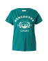 Springfield Tricou 'VANCUV' verde jad / alb - Pled.ro