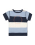 STACCATO Tricou bleumarin / albastru deschis / portocaliu / alb - Pled.ro