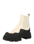 STEVE MADDEN Ghete chelsea 'Merilyn' fildeş / negru - Pled.ro