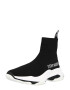 STEVE MADDEN Sneaker înalt negru / alb - Pled.ro