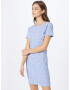 Stitch and Soul Rochie albastru fumuriu / portocaliu / alb - Pled.ro