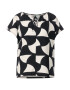 STREET ONE Tricou negru / alb - Pled.ro