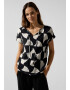 STREET ONE Tricou negru / alb - Pled.ro