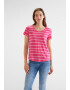 STREET ONE Tricou fucsia / alb - Pled.ro