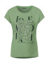 STREET ONE Tricou verde kiwi / negru / argintiu - Pled.ro