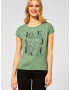 STREET ONE Tricou verde kiwi / negru / argintiu - Pled.ro