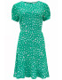 Sugarhill Brighton Rochie 'AMORET' verde / alb - Pled.ro