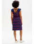 Sugarhill Brighton Rochie 'HETTY' bleumarin / roz - Pled.ro