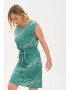 Sugarhill Brighton Rochie ' HETTY' verde / alb - Pled.ro