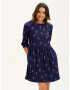 Sugarhill Brighton Rochie 'Lilith' bleumarin / portocaliu - Pled.ro