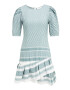 Summery Copenhagen Rochie 'Olivia' albastru fumuriu / alb - Pled.ro