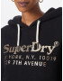 Superdry Bluză de molton auriu / negru - Pled.ro