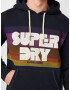 Superdry Bluză de molton bleumarin / roz închis / roșu burgundy / alb - Pled.ro