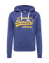 Superdry Bluză de molton bleumarin / portocaliu / alb - Pled.ro