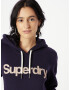 Superdry Bluză de molton bleumarin / portocaliu pastel - Pled.ro