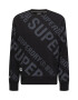 Superdry Bluză de molton gri / negru / alb - Pled.ro