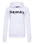 Superdry Bluză de molton negru / alb - Pled.ro