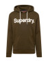 Superdry Bluză de molton oliv / alb - Pled.ro