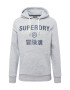 Superdry Bluză de molton gri amestecat / negru - Pled.ro