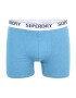 Superdry Boxeri bleumarin / azuriu / alb - Pled.ro