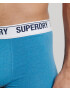 Superdry Boxeri bleumarin / azuriu / alb - Pled.ro