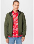 Superdry Geacă de primăvară-toamnă 'Harrington' verde închis / negru / alb - Pled.ro