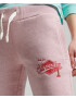 Superdry Pantaloni 'Collegiate ' roz deschis / roșu / alb - Pled.ro