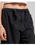 Superdry Pantaloni cu buzunare negru / alb - Pled.ro