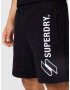 Superdry Pantaloni negru / alb - Pled.ro