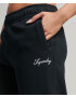 Superdry Pantaloni negru / alb - Pled.ro