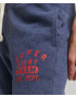 Superdry Pantaloni 'Vintage Collegiate' albastru amestec / roșu / alb - Pled.ro