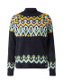 Superdry Pulover 'Fair Isle' albastru marin / albastru deschis / verde mentă / portocaliu - Pled.ro