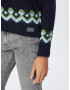 Superdry Pulover 'Fair Isle' albastru marin / albastru deschis / verde mentă / portocaliu - Pled.ro