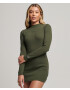 Superdry Rochie verde pin - Pled.ro