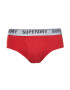 Superdry Slip roșu burgundy / roșu amestecat / negru / alb - Pled.ro