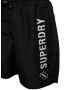 Superdry Șorturi de baie negru / alb - Pled.ro