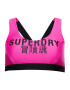 Superdry Sutien costum de baie roz / negru - Pled.ro