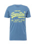 Superdry Tricou albastru / galben citron - Pled.ro