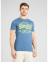 Superdry Tricou albastru / galben citron - Pled.ro