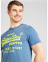 Superdry Tricou albastru / galben citron - Pled.ro