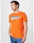 Superdry Tricou albastru marin / portocaliu deschis / alb - Pled.ro