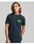 Superdry Tricou albastru marin / verde neon / roșu / alb - Pled.ro