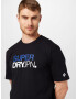 Superdry Tricou albastru / negru / alb - Pled.ro