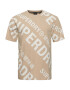 Superdry Tricou bej / alb - Pled.ro