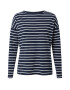 Superdry Tricou bleumarin / alb - Pled.ro